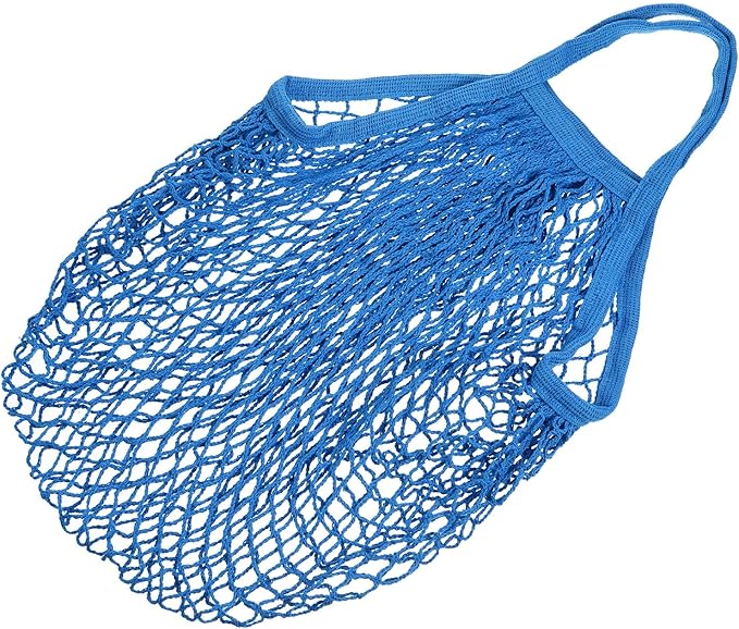 MECCANIXITY Cotton Mesh Bag Reusable Washable Mesh Net String Grocery Bags Organizer for Fruits Vegetables Shopping