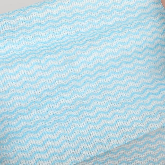 GLOYY Disposable Dish Cloth and Cleaning Handi Wipes, 100ct, Multi-Use Rags for Kitchen, Bathroom and Windows, Blue