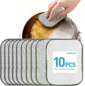 XHWXYQ 2025 New Upgrade Non Scratch Wire Dishcloth, Multipurpose Wire Dishwashing Rags for Kitchen, Wet and Dry, Sinks, Cookware, Stove, Easy Rinsing, Reusable (10PCS, Small)