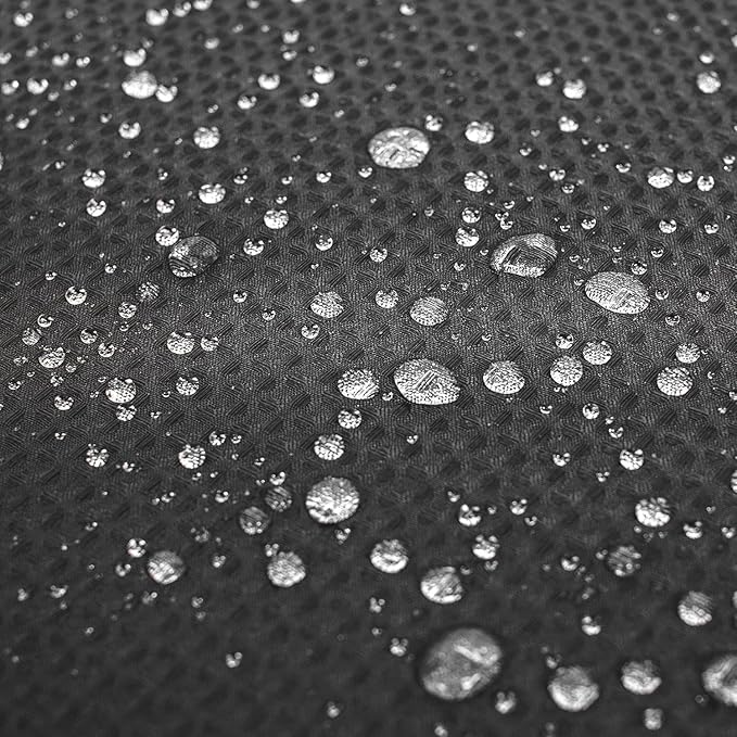 River Dream Heavyweight No Hooks Required Dotted Waffle Weave Shower Curtain with Snap in Liner -Stall 54W x 80H,Hotel Grade,Spa Like Bath Curtain,Graphite Grey