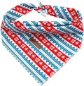 Elegant Little Tail Christmas Dog Bandana - Holiday Bandanas for Small, Medium, Large Dogs - Soft, Washable, Adjustable Square Scarf Kerchief for Girls and Boys