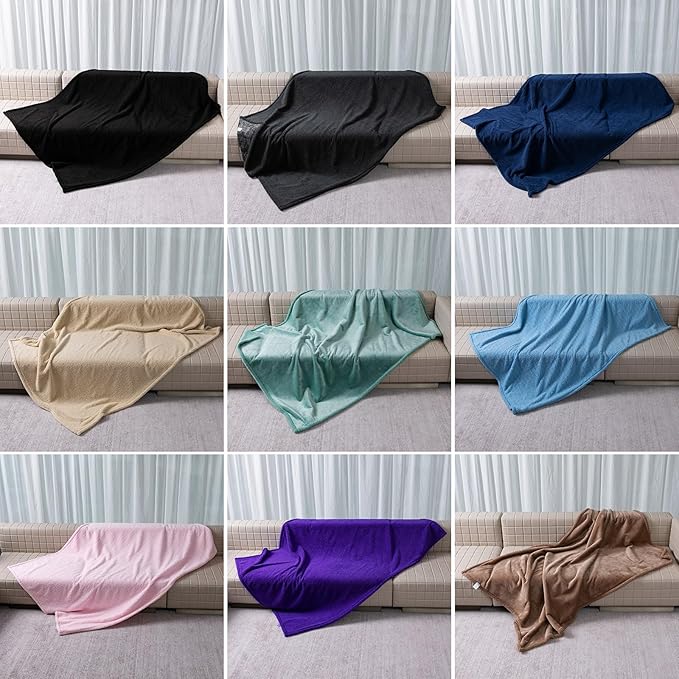 Maidewow Dark Blanket for Dogs on Couch Blue Pets Blankets Reversible Fluffy Pet Bed Cover Puppy Blankets Mats Leakproof Sofa Couch Washable Cover Cat Doggie Blanket for Warm-Navy Blue,XL