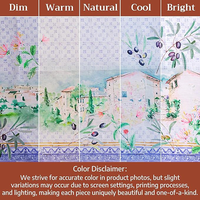 Maison d' Hermine Kitchen Towel 100% Combed Cotton Premium Set of 3 Kitchentowels Easter Tea Towels (20"x27.50") for Table Cleaning, Dining, Buffet Parties & Wedding Use -Luberon