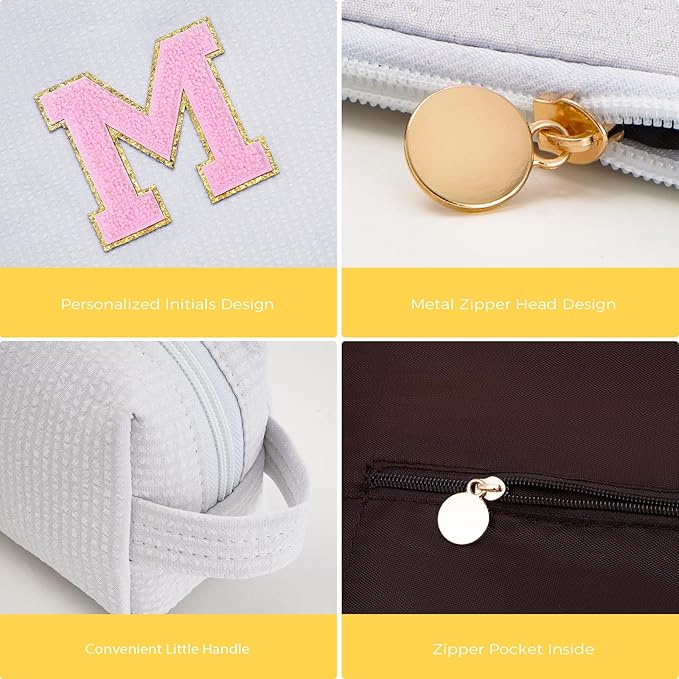Btffitting Mothers Day Gifts for Mom,Mum Gifts from Daughter,Birthday Gifts for Wife Sister Her,Mother in Law Gift,Mama Gifts Idea,Makeup Bag Set Cosmetic Bag - White,M
