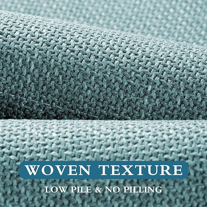 YIHOUSE Blue Bathroom Rug Sets 2 Piece, 17"x24"+17"x32", Bath Mat, Non Slip, Quick Dry, Absorbent, Modern-Contemporary Boho Style