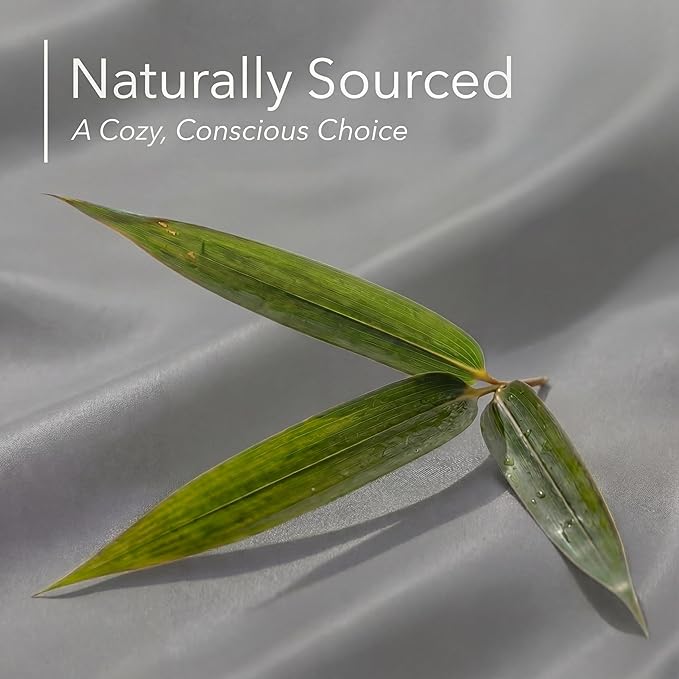 DECOLURE 100% Viscose Derived from Bamboo Sheets Twin Size - Luxury 4 Pc Naturally Cooling Sheets, Ultra Soft Bed Set - Deep 17" Pockets, Durable Double Stitching, Oeko Tex Standard (Midgrey)