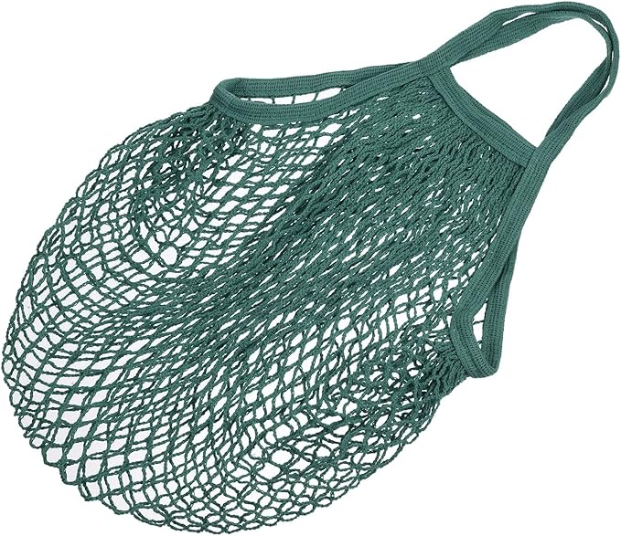 MECCANIXITY Cotton Mesh Bag Reusable Washable Mesh Net String Grocery Bags Organizer for Fruits Vegetables Shopping