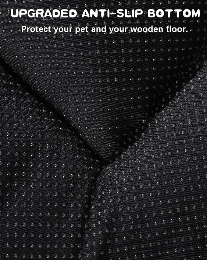 WAYIMPRESS Washable Dog Bed Crate Pad for Medium Large Size, Soft Kennel Pad Crate Mat for Dog Cage Anti-Slip Comfy Pet Bed,35" x 22",Gray