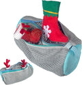 Meruya Dual Compartments Shoe Washing Machine Bag, 360° Deep Clean Laundry Bag, Reusable Shoe Bag for Washing Machine, Shoe Cleaning Bag for Sneakers Tennis Shoes Sock