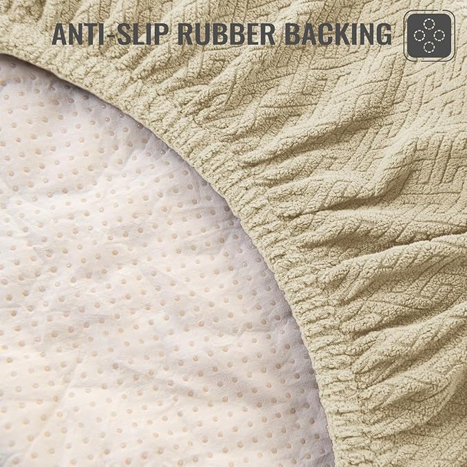 Nanbowang Waterproof Dog Bed, Washable Pet Pillow Cover, Quilted, Lovely Puppy Bed for Dog/Cat (32x44x6, Beige)