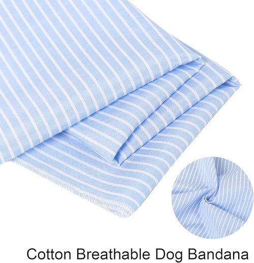 ARING PET Summer Dog Bandana-Cute Blue Dog Bandanas, Comfortable Pet Scarf Dogs Triangle Bibs for Small to Large Boy Girl Dogs and Cats