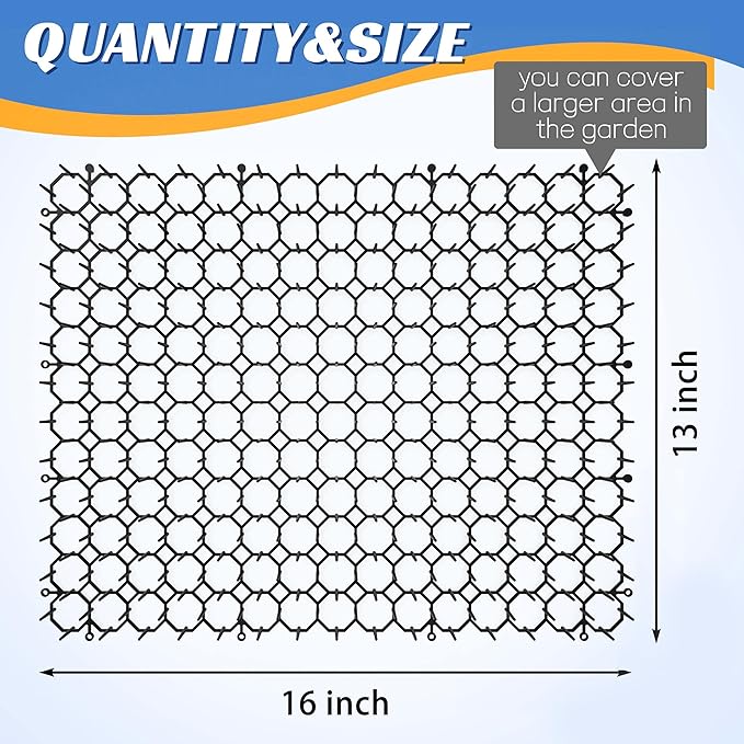 OCEANPAX 16 X 13 Inch Scat Mat for Cats, 12 Pack Cat Scat Mat with Spikes - Indoor/Outdoor Pet Deterrent Solution for Plants, Furniture, and More - Keep Cats and Dogs Away