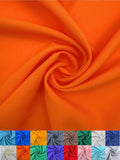 EOVEA - Polyester Poplin Fabric by The Yard – 100% Polyester, 60” Wide Durable Versatile Material for Apparel, Home Décor, Crafts, Tablecloths, Curtains, Drapes, Sewing & DIY Projects (Orange,15 Yard)