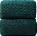 Akzpe 40x80 Inches Bath Sheets Towels for Adults Oversized Bath Towels Extra Large Luxury Super Soft Absorbent Quick Dry Microfiber (Dark Green,2PCS)