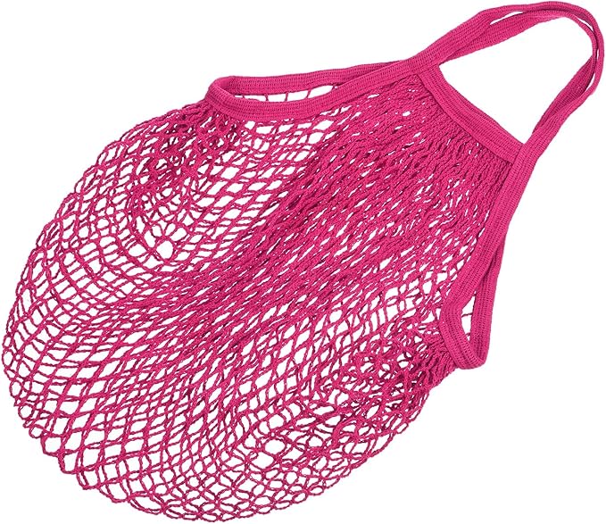 MECCANIXITY Cotton Mesh Bag Reusable Washable Mesh Net String Grocery Bags Organizer for Fruits Vegetables Shopping