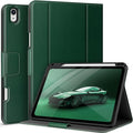 auaua Case for iPad Air 11 Inch M3/M2 (2025/2024), iPad Air 5th/4th Generation (2022/2020), with Pencil Holder and Pocket, Typing Angle Muti-Stand Magnetic Closure Auto Sleep/Wake (Green)