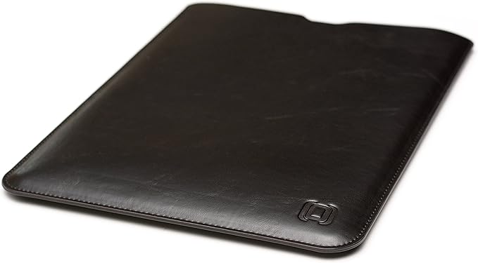 Dockem Executive Sleeve for iPad Air 5 (2022), Air 4 (2020), iPad Pro 11 (2022, 2021, 2020, 2018): Premium Synthetic/Vegan Leather Lined with Microfiber Felt: Slim, Slip-on Tablet Case [Dark Brown]