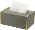 uxcell Tissue Box Cover, Rectangle Modern Tissue Box Holder with Magnetic Closure for Living Room Bedroom Office Hotel Desk (8.3"x5.1"x3.5", Drak Gray)