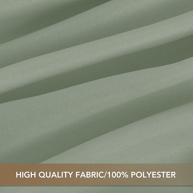 sancua Sage Green Tablecloths for 6 Foot Rectangle Tables, 8 Pack - Washable Polyester Fabric Table Cloth for Wedding Party, Birthday, Banquet Reception, 54x108 Inch