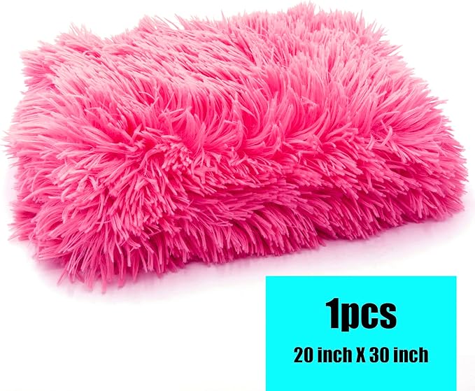 Petbuy Pet Dog Bed Blankets, Fluffy Fleece Dog Throw Blankets Sleep Mat,Soft Puppy Blankets Cat Kitten, S M L XL,Fuzzy Reversible Sherpa Blanket for Bed, Couch, Sofa, Travel,Washable & Lightweight