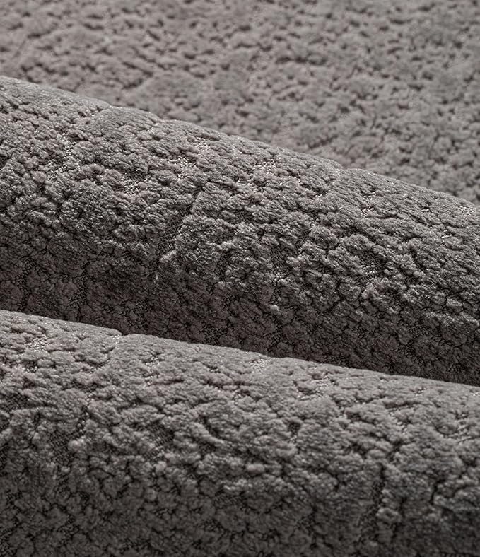 chakme Bathroom Rugs Mat 47x17, Ultra Thin Non Slip Bath Mats Runner Quick Dry Absorbent Bath Mat for Bathroom Floor, (Grey, 47"x17")