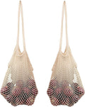 Cotton Mesh Onion Storage Bags - 100% Cotton, Reusable, and Washable Mesh Bags for Storing Potatoes, Onions, Garlic, and Other Root Vegetables - Foldable, Lightweight, and Airy Breathable (2 Totes)