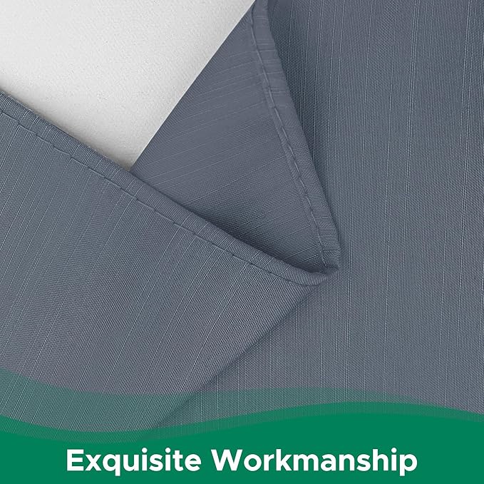 Biscaynebay Wrap Around Bed Skirts for King & Cal King Beds Short Drop of 12", Dark Grey Adjustable Elastic Dust Ruffles Easy Fit Wrinkle Resistant Silky Luxurious Fabric Machine Washable