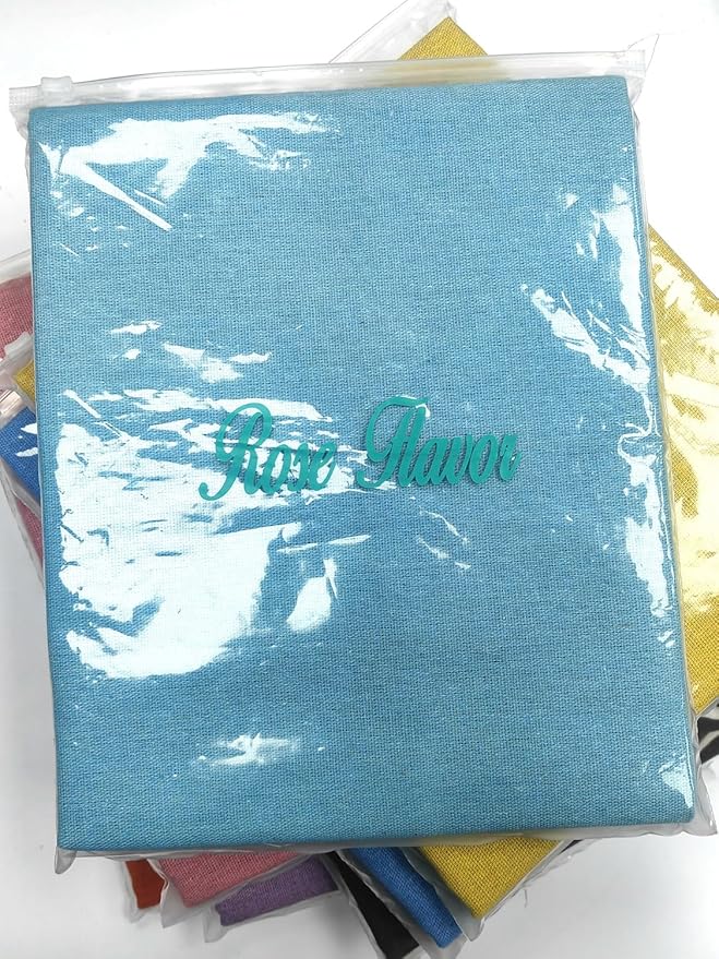 Rose Flavor Pre-Cut Quilting Linen Fabric,Craft Cloth,DIY for Sewing Crafting 60" by 1 Yard(Light Blue)