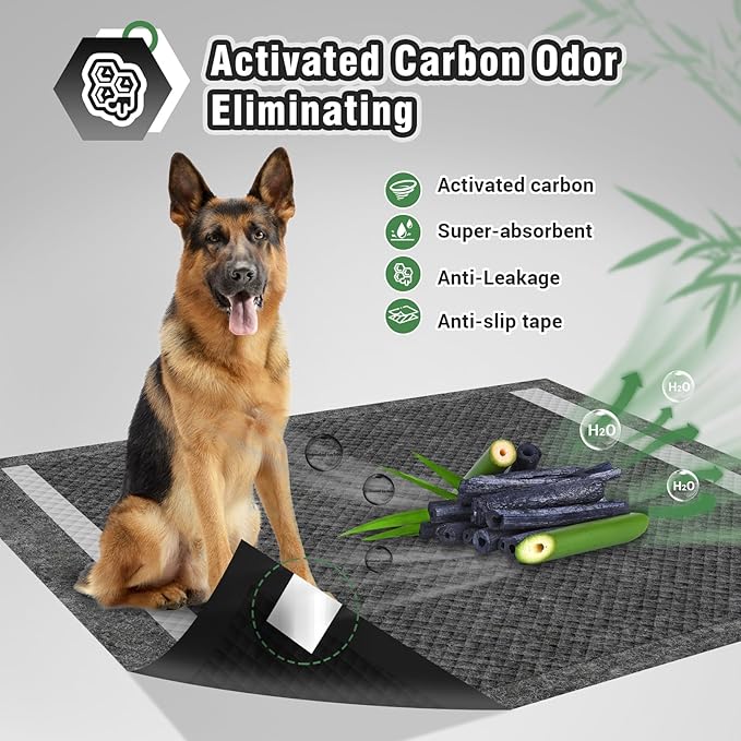 IMMCUTE XXL Puppy Pads 36"X44", 30 Ct, Jumbo-Size Dog Training Pads for Large Breed or Multiple Dogs, Pee Pads Extra Large with Adhesive Strip, Odor Control Dog Potty Pads