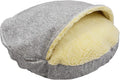 Snoozer Luxury Microsuede Cozy Cave Pet Bed, Show Dog Collection, Large, Palmer Dove