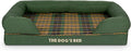 The Dog's Bed Replacement Outer Cover ONLY The Dog's Bed Orthopedic with Sides, Washable Fabric, Medium (Green Tartan) Veterinary Approved