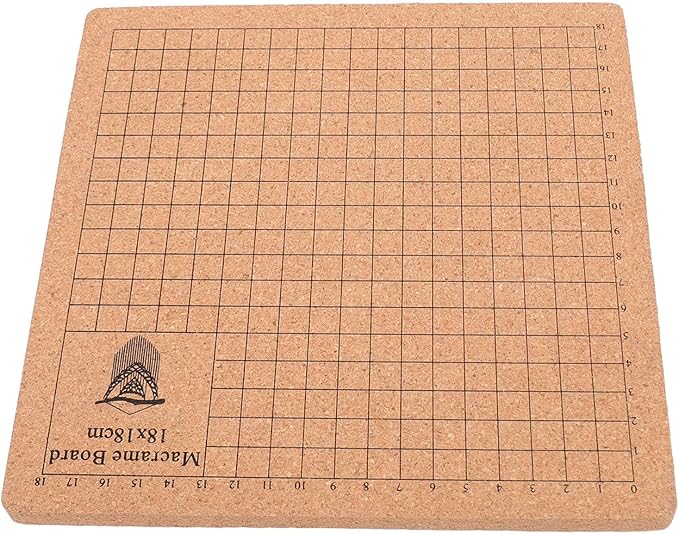 Macrame Board and Pins Double Sided Grids, Macrame Project Board with 5 Rulers 30 T Pins, Cork Braiding Board for Bracelet Making, DIY Knotting Jewelry Craft Kit for Beginners
