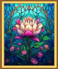 Foxnyart Stamped Cross Stitch Kits Full Range of Embroidery Needlework Starter Kits for Beginners Adults 11CT Embroidery Patterns Art Crafts DIY Needlepoint Kit-Colorful Lotus Flowers 16x20 inchs