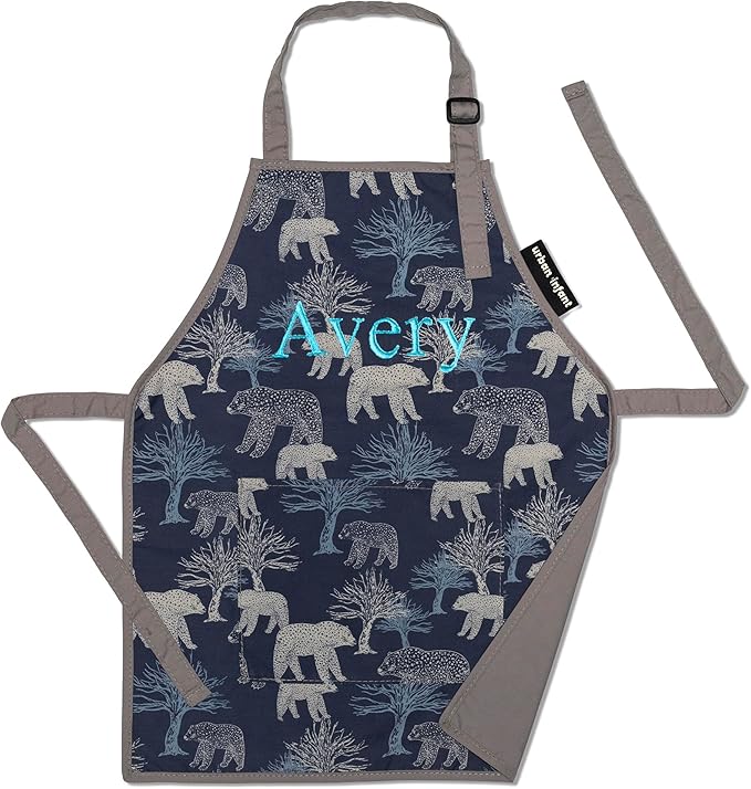 Urban Infant Little Helper Kids Apron - Children's Cooking Art Gardening - Great Gift for Toddler Boys and Girls