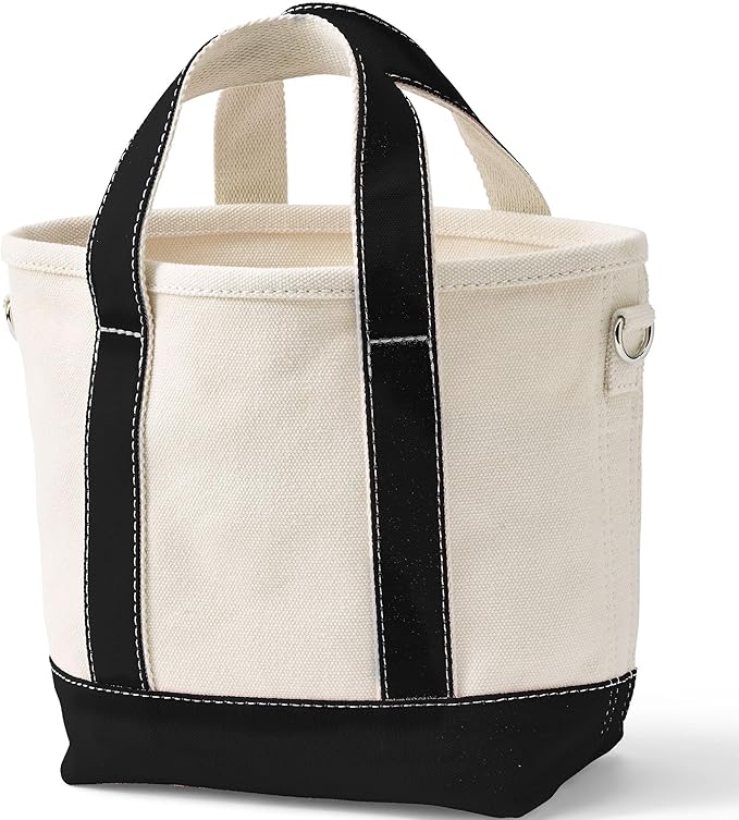Lands' End Open Top Canvas Tote Bag