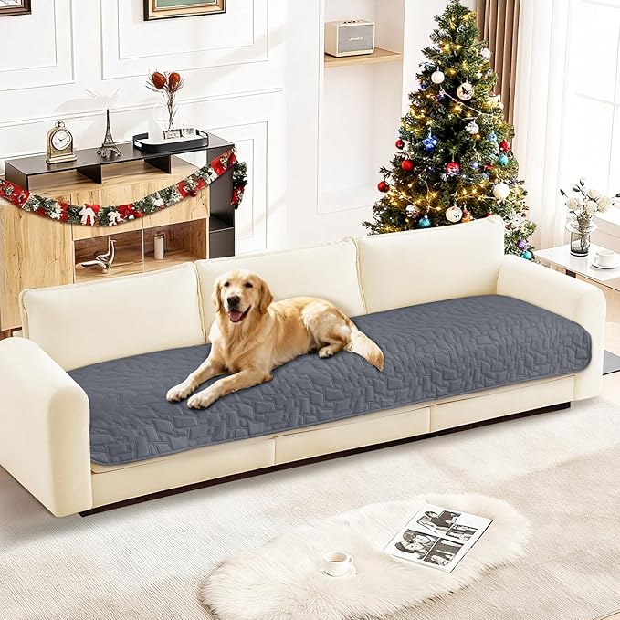 CYCMACO Waterproof Couch Covers for Pets, Waterproof Dog Bed Cover, Anti-Slip Soft Dog Blankets, Couch Cover for Dogs Washable, Pet Blanket for Puppy Large Dogs Cat (30x70 Inch, Dark Grey)