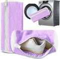 Xinambyh 2Pcs Reusable Shoe Washing Machine Bag for Washer and Dryer:Free Up Hands, Prevent Deformation,shoe bag with Zipper Protection Design, Use for all Shoes,Sports Shoes