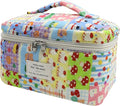 1pc Large Makeup Bag, Cute Cosmetic Bag for Women Girls, Floral Coquette Aesthetic Toiletry Bag, Travel Make Up Organizer Bag (colourful)