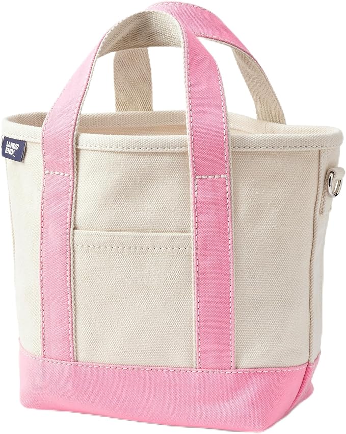 Lands' End Open Top Canvas Tote Bag