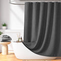 Madison Park Shower Curtain Waffle Weave, Cationic Dyed, Waffle Shower Curtain 3M Scotchgard Moisture Management, Farmhouse Long Shower Curtains for Bathroom, Long: 72x78 Charcoal