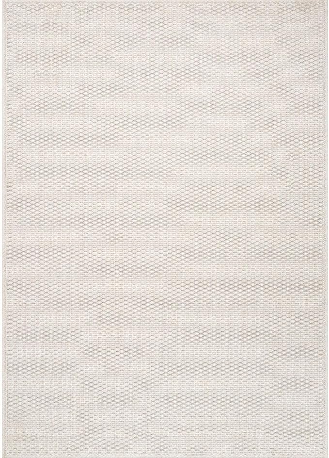 Easy Jute Rugs 8x10 White Color Living Room Indoor Outdoor Area Rug for Patio Farmhouse and Kitchen Rug High Traffic Easy to Clean Washable Solid Boho Woven Design Outside Carpet (8 x 10)