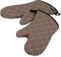San Jamar 800FG13 BestGuard Commercial Heat Protection Up To 450° F Oven Mitts (Pair), 13" Length, Tan