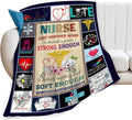 Nurse Blanket Nurse Throw Blanket Soft Fleece Flannel Bedding Gifts for Men Women Girls Adults Stuff Plush for Couch Sofa Bed Office Room Decor 50"X60"