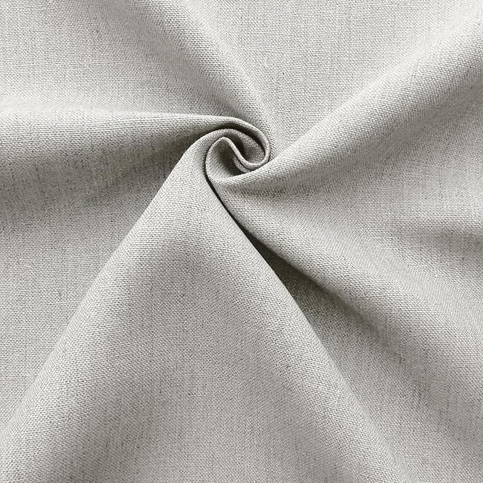 Barcelonetta | Linen Fabric | Natural Linen Cloth | Embroidery, Sewing | Soft, Breathable | 55" Wide | 70% Linen, 30% Rayon | Hemp, Jute, Needlework, Lining (Silver, 1 Yard)