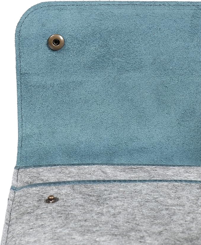 MegaGear Genuine Leather and Fleece MacBook Bag Laptop Sleeve for MacBook Pro and MacBook Air Case - 16 Inch - 15 Inch - 15.5 Inch (M4, M3, M2, M2, M1, Pro & Max) 2020 to 2024 Models