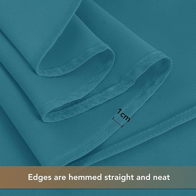 sancua Rectangle Tablecloths for 8 Foot Tables, 6 Pack - Washable Polyester Fabric Table Cloth for Wedding Party, Birthday, Banquet Reception, 60x120 Inch, Teal