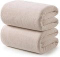 REDKISS 2 Pack Microfiber Extra Large Bath Sheets, 35 x 70 Inches, 670G, Soft and Absorbent, Quick Dry Oversized Bath Towels, Perfect for Bathroom, Plush Shower Towels for Spa, Gym & Hotel, Beige