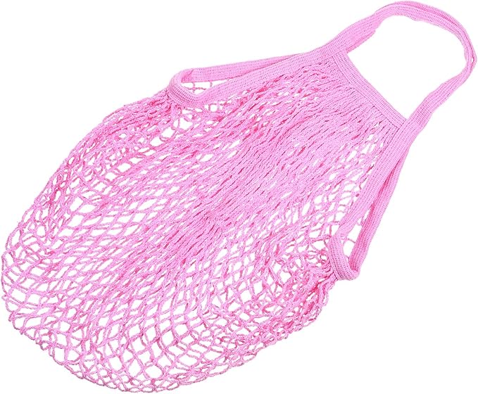 MECCANIXITY Cotton Mesh Bag Reusable Washable Mesh Net String Grocery Bags Organizer for Fruits Vegetables Shopping