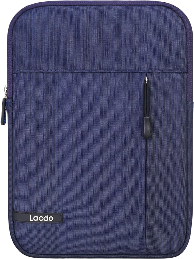 Lacdo Tablet Sleeve Case for 13 inch New iPad Pro M5 M4 2025-2024, 13 inch New iPad Air M3 M2, 12.9" iPad Pro 6 5 4 3 2022-2018 with Magic Keyboard and Smart Keyboard Folio Protective Bag, Blue