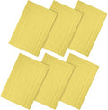 Ample Decor 100% Cotton Bath Mats 24 x 17 Inches, Quick Dry, 1350 GSM Banded Border Shower Bathroom Floor Mat, Not Bathroom Rug - Yellow, Pack of 6
